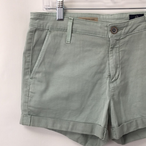 AG Adriano Goldschmied The Tristan Short Size 28R Tailored Style Light Green EUC - Picture 4 of 11
